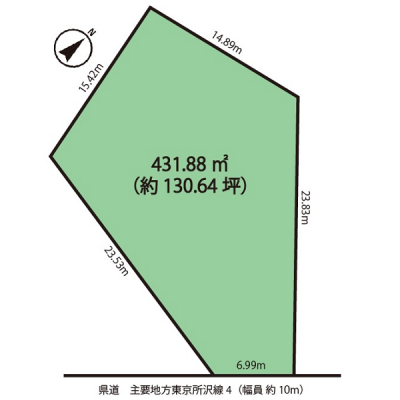 土地区画図【境界立会い、確定測量済み】