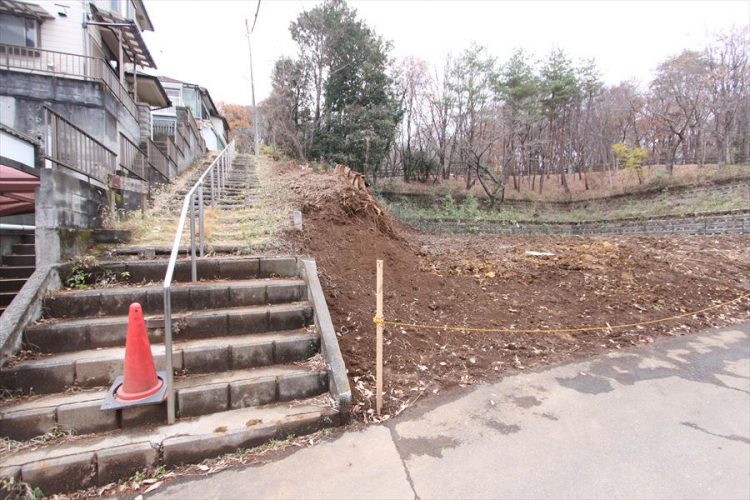 階段を上がっていった先に「都立野山北・六道山公園」があります。