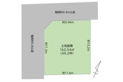 狭山市大字水野｜約49坪の直ぐ前が公園の閑静な住宅街にある売地