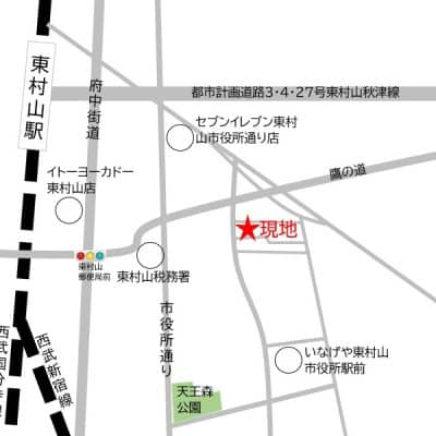 駅徒歩約8分の好立地。周辺は閑静な住宅街です。