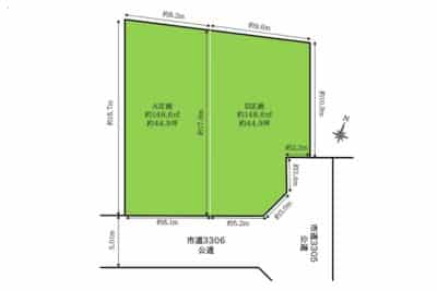 清瀬市中里２区画　A区画｜2路線利用可能で好立地な売地