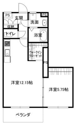 グリーンSⅡ | 久米川駅徒歩3分 | 1LDK 201号室