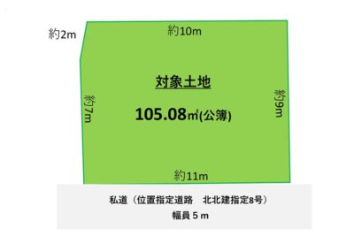 小平市上水新町2丁目｜旧高級分譲地を装う地域　古家付土地