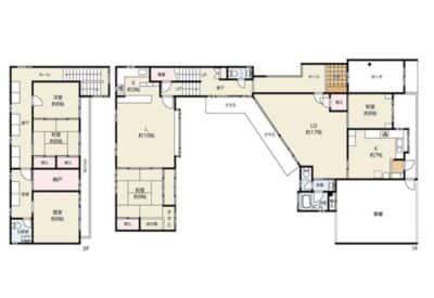 所沢市緑町｜閑静な住宅街に佇む大型中古住宅｜二世帯住宅向/土地：約106坪/建物約78.4坪