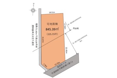 清瀬市中里6丁目｜3駅利用可能｜好立地な事業用地｜約255.73坪