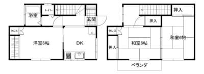 下安松貸家 | 秋津駅徒歩15分 | ペット可2LDK物件です