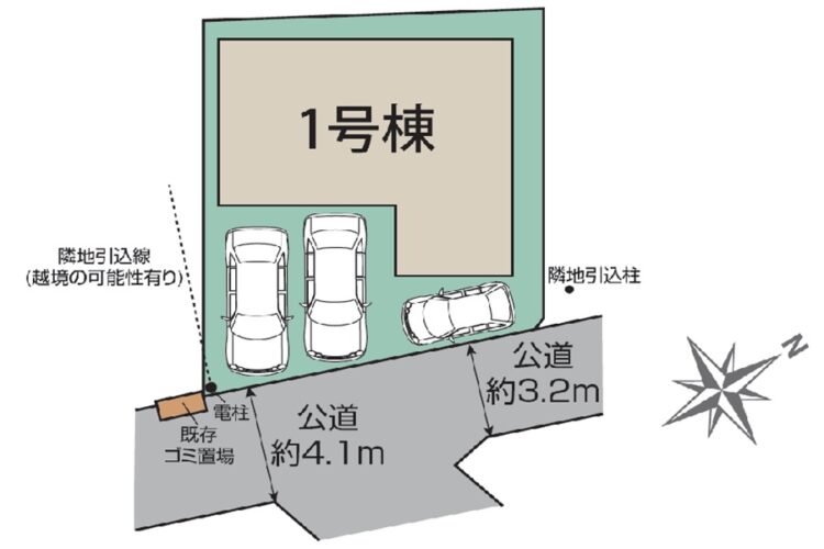 所沢市上安松　新築分譲住宅｜４LDK ＋カースペース3台＋WIC｜3路線3駅利用可能・全居室6帖以上の新築戸建