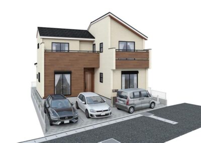 所沢市上安松　新築分譲住宅｜４LDK ＋カースペース3台＋WIC｜3路線3駅利用可能・全居室6帖以上の新築戸建