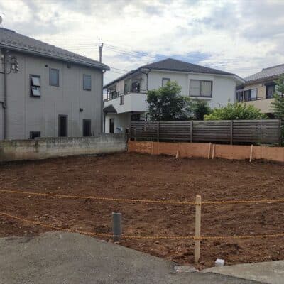 建築前、更地の状態です