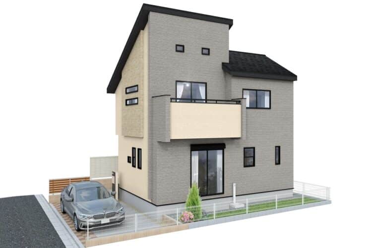 所沢市若松町　新築戸建｜整形地｜3LDK ＋カースペース｜収納豊富な小屋裏収納付戸建住宅