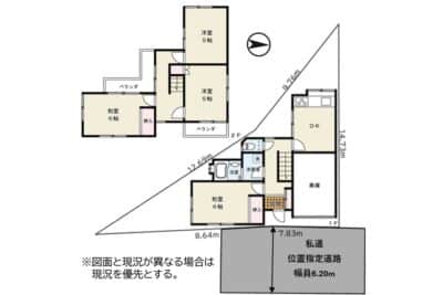 所沢市山口　中古戸建｜水回りリフォーム済｜屋内車庫｜日当通風良