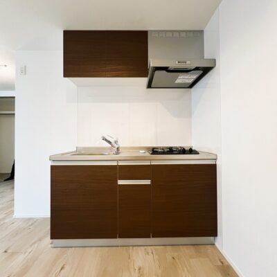 2口コンロのキッチン