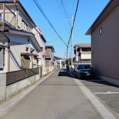 閑静な住宅街です。