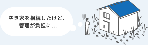 空き家を相続したけど、管理が負担に...